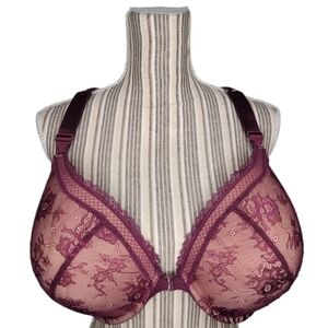 Curve Muse Front-Closure Racetrack Underwire Bra